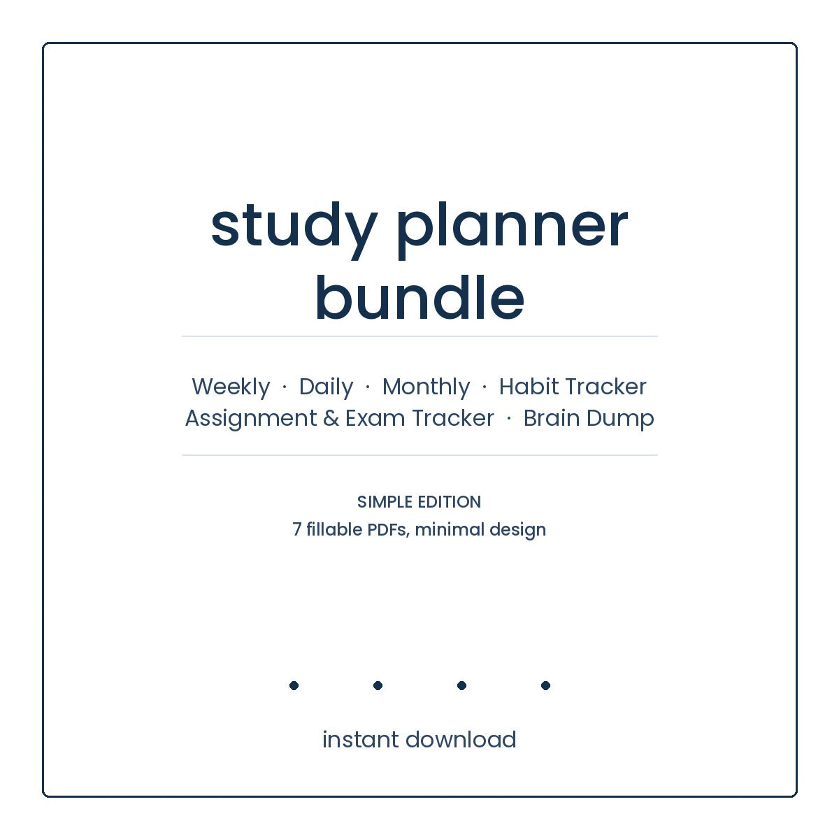 Study Planner Bundle (Simple)